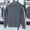 2025 Autumn/Winter Men's Thick Wool Knit Cardigan Business Casual Jacket for Middle-Aged Dads