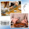 316 Stainless Steel Wire, Round, for Jewelry Making, Stainless Steel Color, 15 Gauge, 1.5mm, About 32.81 Feet(10m)/Roll