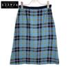 Mina Perhonen Blue Tartan Silk Skirt Skirt Not Written blueUsed