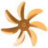 Stove Fan Aluminum Alloy Blade 7 Blades Easy Installation Universal Fireplace Fan Blade Replacement for Fireplace Fan