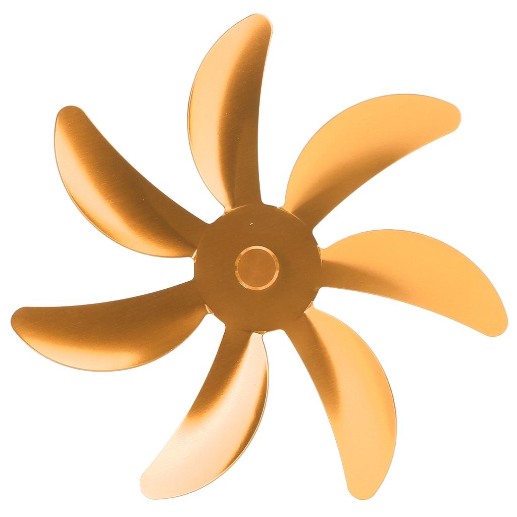 Stove Fan Aluminum Alloy Blade 7 Blades Easy Installation Universal Fireplace Fan Blade Replacement for Fireplace Fan