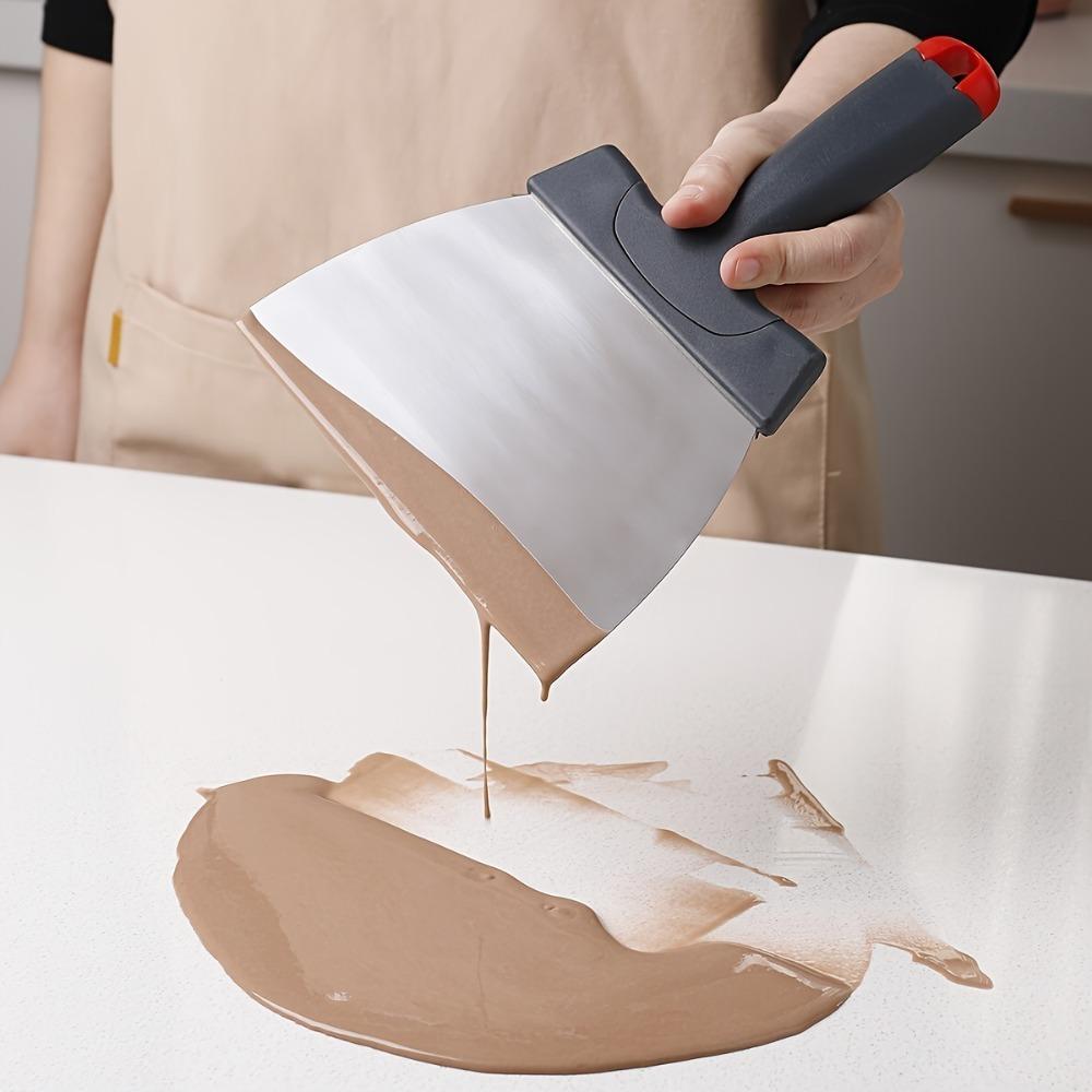 Large Size Chocolate Tempering Scraper Stainless Steel Chocolate Spatula Chocolate Shovel  Dough