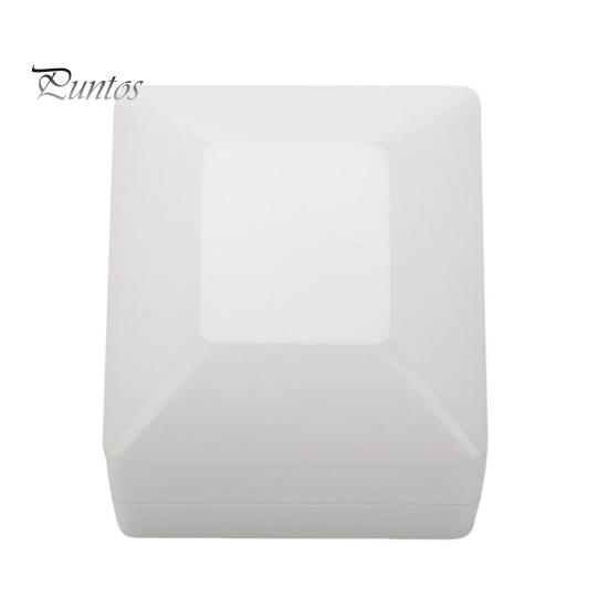 

Коробка для обручальных колец, контейнер для ювелирных изделий со светодиодной подсветкой, магнит для хранения, компактная портативная подарочная коробка для ювелирных изделий, принадлежности для свадебной вечеринки белый