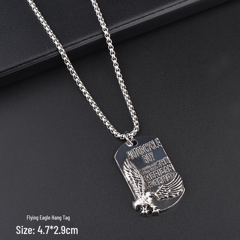 Trendy Six-Pointed Star Pendant Titanium Steel Necklace for Men & Women - Hip Hop Style Sweater Chain Jewelry.