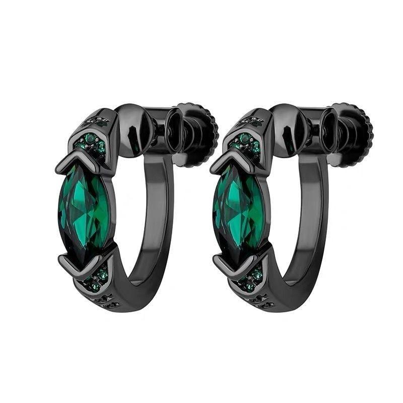 Eye Ear Clip - Genderless Hip-Hop Zirconia Limited Edition Design Elegant and Luxurious Multi-Purpose Couple Earrings