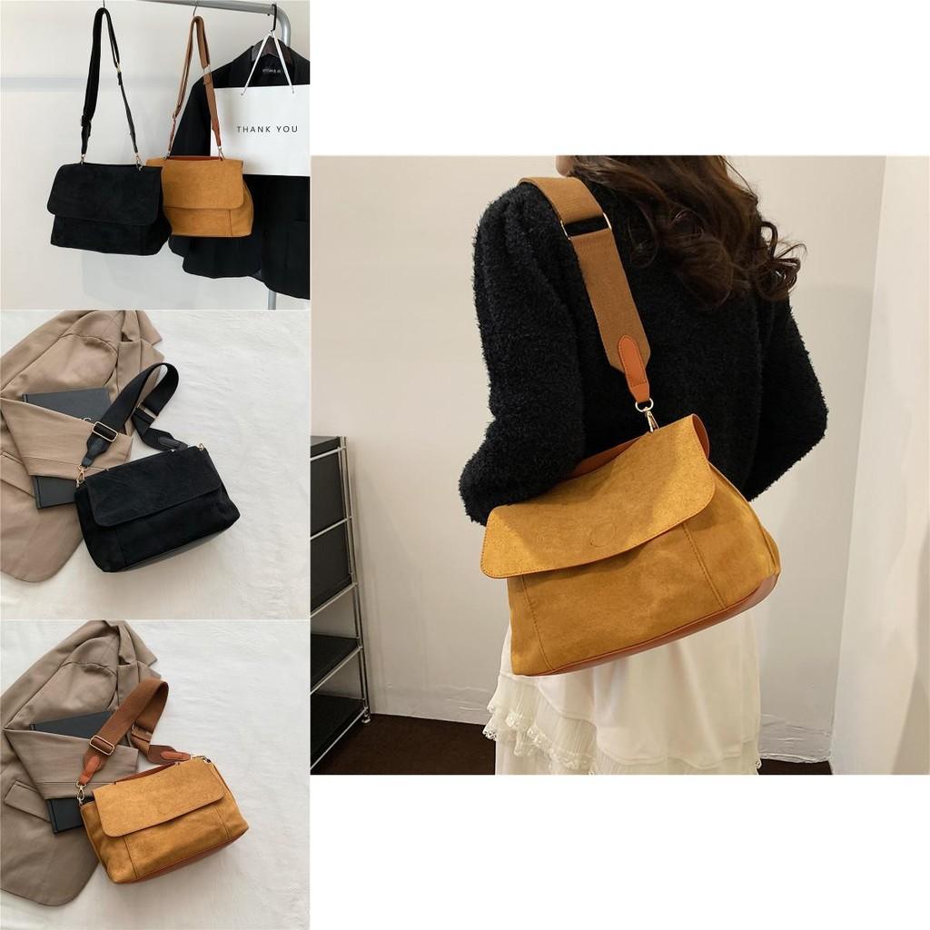 2024 New Stylish Vintage Corduroy Tote Bag Large Capacity Crossbody Bag For Women