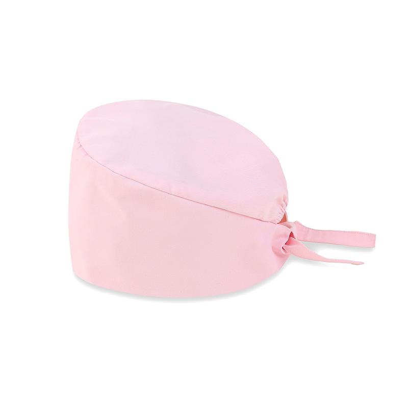 Unisex Women Scrub Nurse Caps Solid Color Adjustable Breathable Beauty Salon Care Cap Surgical Cap Pet Nurse Doctor Working Caps