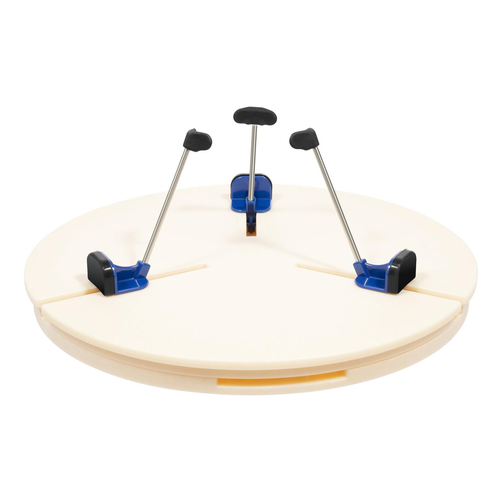 

Professional Pottery Trimming Clamp, 5 Adjustable Feet for Secure Centering on 10-14 Wheels, ABS Ceramic Tool