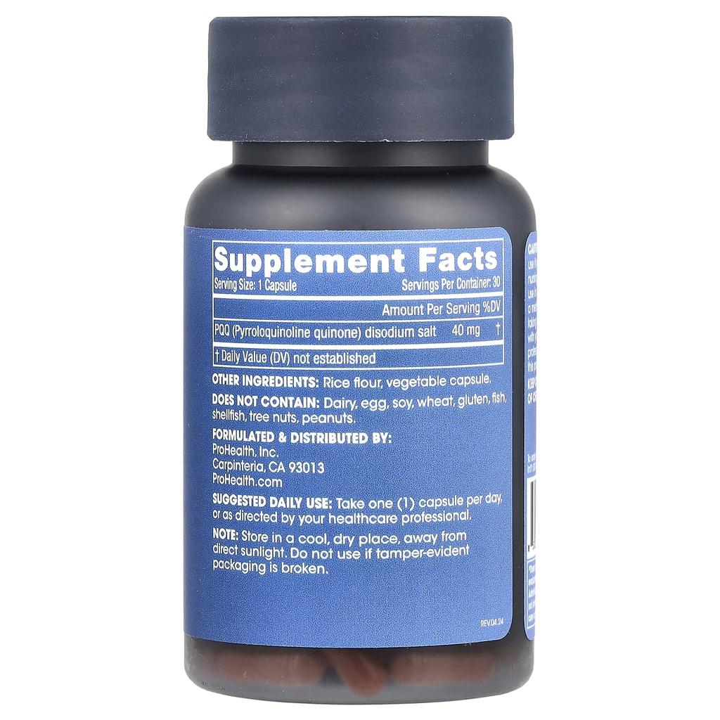 Pure Pqq, 40Mg, 30 Capsules