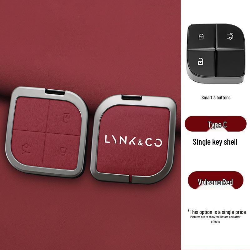 Lynk&Co 08 2023 Schlüsselhülle: High-End Metallgehäuse mit Lederschnalle