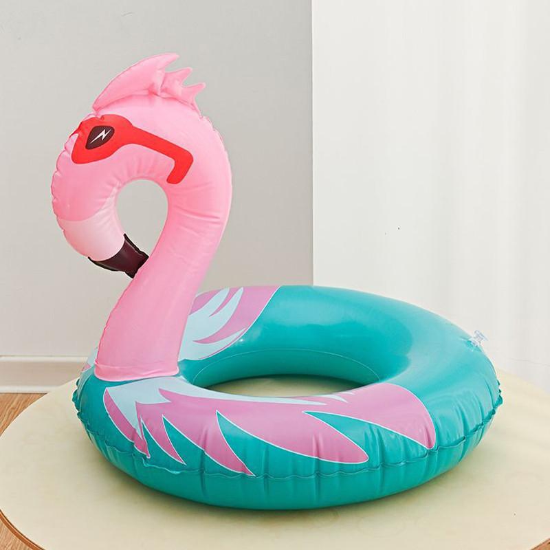 Inflatable Animal Pattern Flamingo Adult Seat Ring Pvc Thickness 0.24mm Swimming Ring For Children