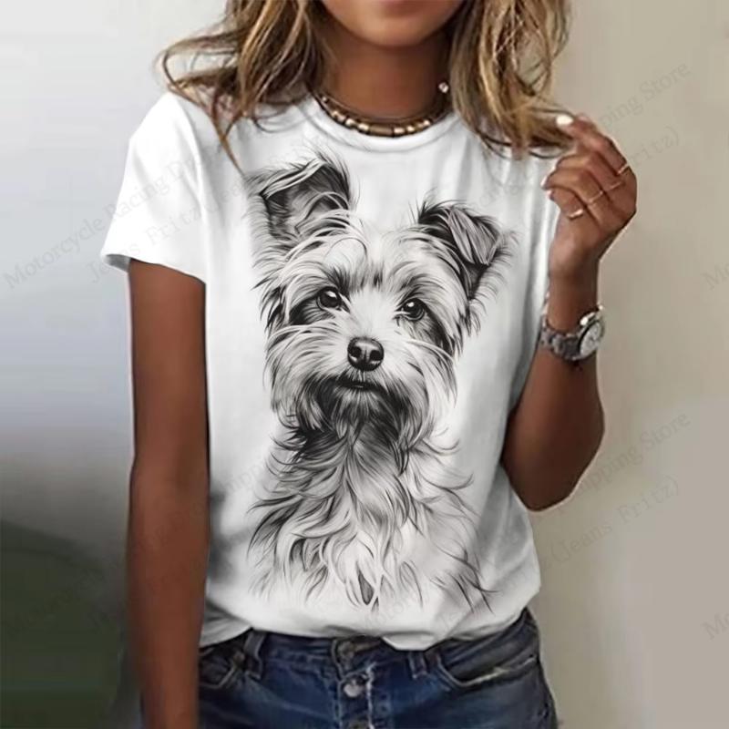 Summer Funny Cat White 3d Print T-shirt For Women Fashion Casual O-Neck Short Sleeve Tops Tees Female Clothes Animal Tshirt New