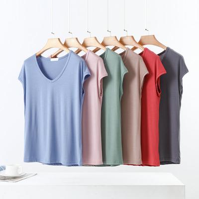 15 Farben Modal Ärmellose T-Shirts Sommer leicht V-Ausschnitt T-Shirt Lockere Passform Tee Tops Lässig Basisschicht Top Alles kombinierbar