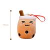 Design Children Plush Toy Pendant Bubble Milk Tea Keychain Car Key Ring Ornaments Women Key Chain