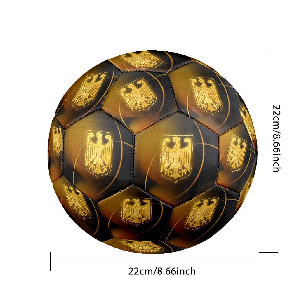 Germany Football Printed Size 5 Soccer Ball Wear Resistant Standard Adult Training Football Fan Gift for Indoor Outdoor Match Sports