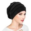 Muslim Women Stretch Sleep Chemo Hat Cotton Beanie Sleep Hijab Turban Headwear Cap Head Wrap for Cancer Hair Loss Accessories