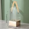 5er-Set Tragbare Klare Plastik-Blumenkästen Transparente Handheld-Rosen-Geschenkbox für Blumenstraußverpackung Kleine Florale DIY-Hülle Taschen