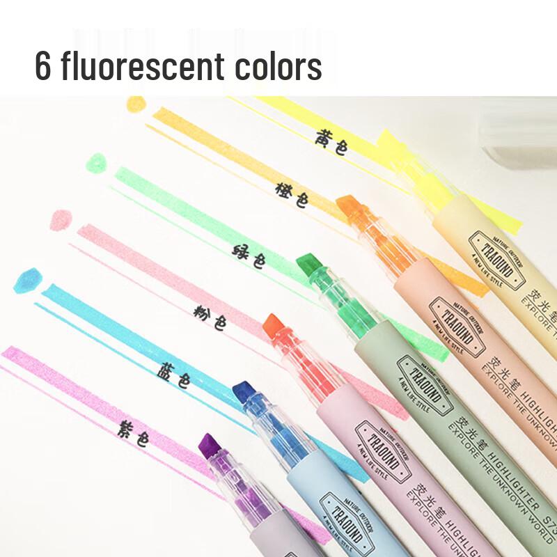 Deli Classic 6-Color Highlighter Pen Set