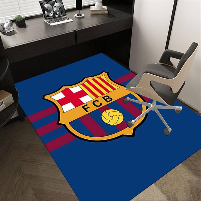 1PC FC Barcelona Extra Large Non Slip Floor carpet, Office, family, bedroom, Studio Large Area Rug Indoor Rugs