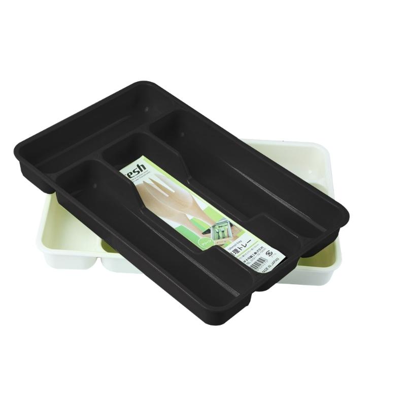 2pcs Tableware Organizer Cutlery Storage Tray Kitchen Drawer Separation Finishing Rack Storage Box Spoon Fork Silverware