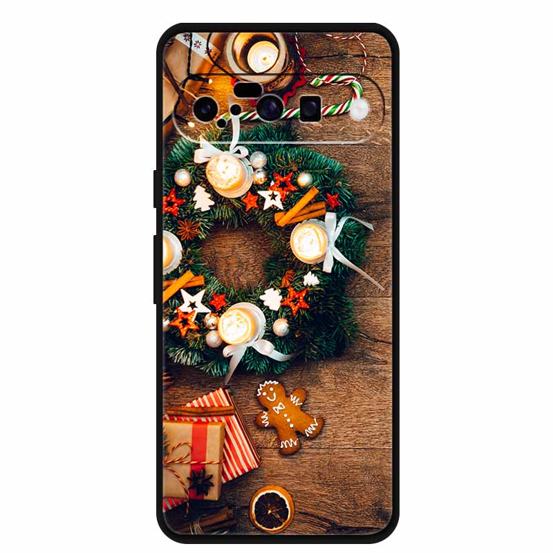 Christmas Phone Cases For Google Pixel 10 Case Silicone Soft Black Cover Christmas Tree for Pixel 10 Pro / 10 Pro XL Back Cover