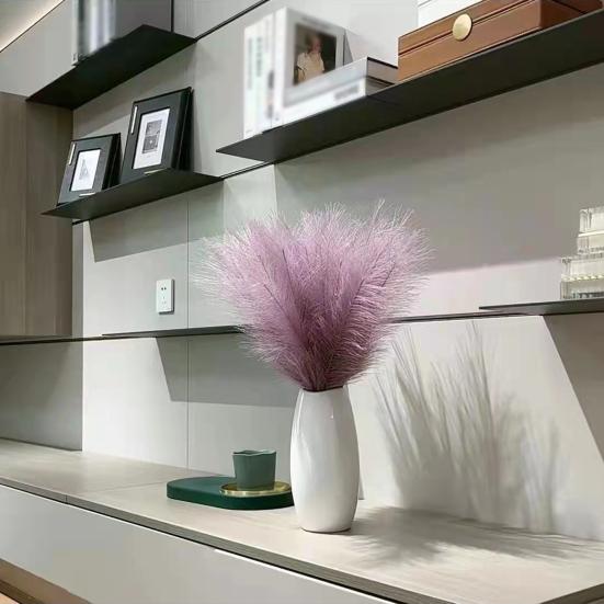 20Pcs Simulation Plant No Watering Realistic 55cm Artificial Pampas Grass Green Plant Decoration Home Decor