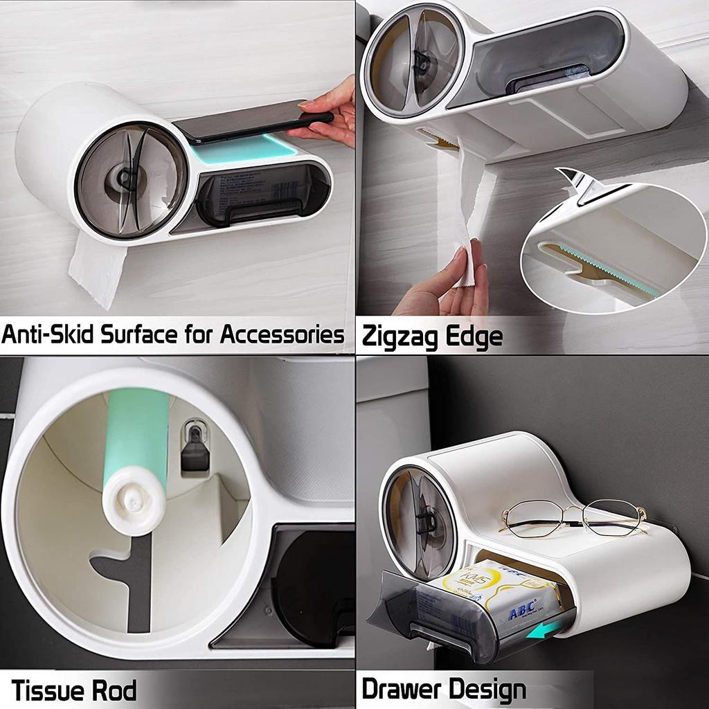 Seria Naklejek Magicznych Plastikowy Samoprzylepny Wodoodporny Uchwyt na Papier Toaletowy