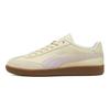 Puma 9-T Cuir Fendu Vache Mode Confortable Durable Chaussures Décontractées Basses Unisexe Chaussures Décontractées Blanc Cassé 398174-17