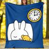 1pc Miffy2 Theme Blanket - Digital Print, Polyester, Cozy for All Seasons, Perfect for Outdoor, Camping, and Travel