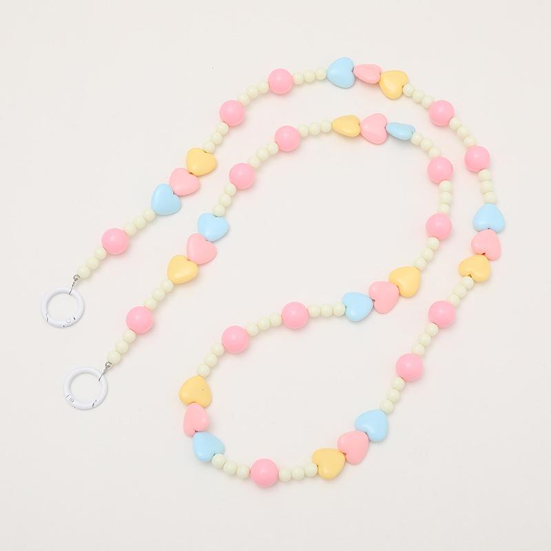 Șnur Anti-Pierdere Telefon Mobil Cross Body Lanț cu Mărgele Colorate Șnur Lung pentru Gât Curea pentru Geantă Curea cu Agățat Păpușă