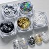 Hollow Out Five-pointed Star Glitter Nail Charms Colorful Minimalist Sequins Nail Decorations DIY Glitter Nail Accessories