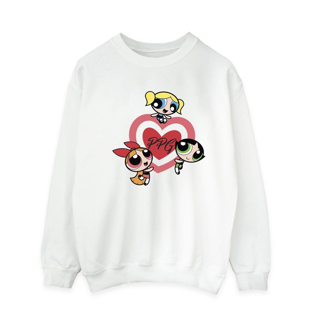 The Powerpuff Girls Mens Double Heart Sweatshirt