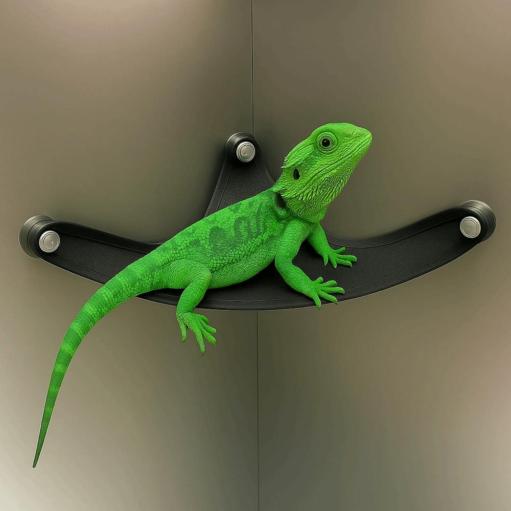 Comfortable Lizard Hammock Hanging Geckos Habitat Practical Reptile Mesh Hammock Reptile Habitat