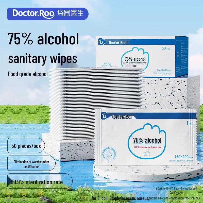 DR.ROOS 75% Alcohol Disinfectant Wipes