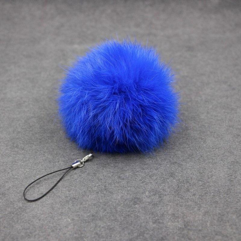 Výprodej Ručně vyráběná kožešinová bambulka na klíčenky Králičí kožešinová koule Klíčenky Držák na klíče Ozdoby na telefon Kabelka Šperky Doplňky