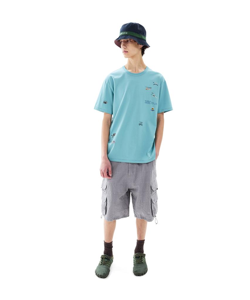 Sun Love Collage Tee Light Blue