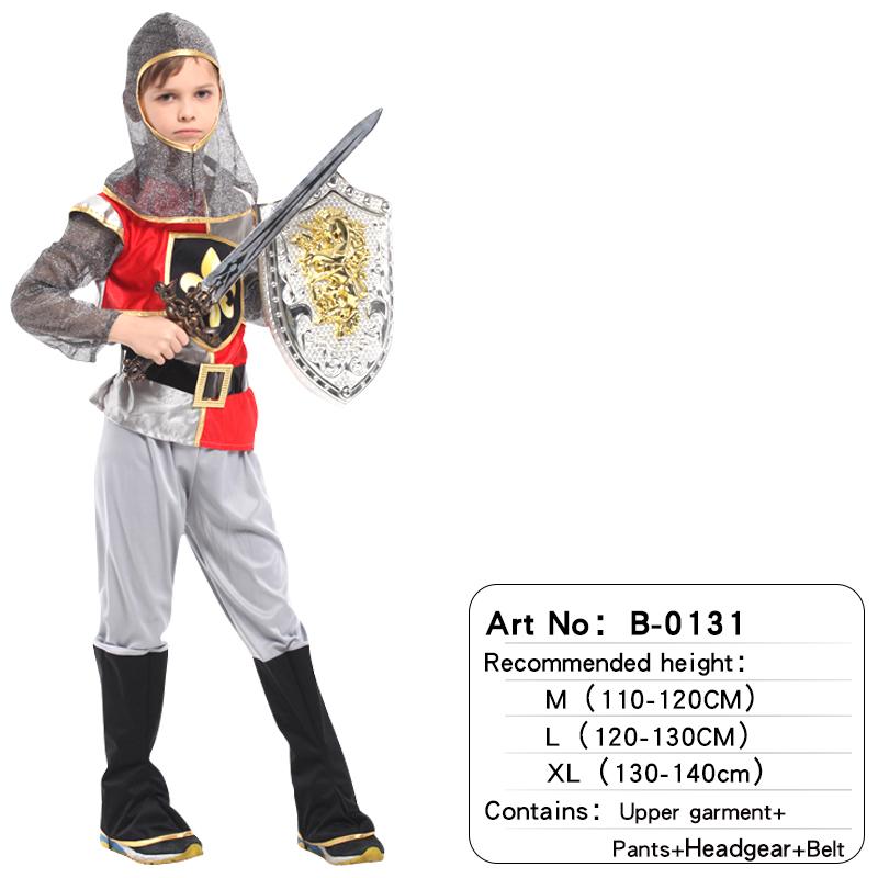 Children Royal Warrior /Knight /Soldier/gladiators, Spartan Warriors, Cosplay Costumes, Performance Clothing for boys,No Weapon