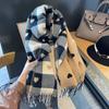 Luxury  Women Knitted Heart-Pattern Plaid Scarf Lovey Girl Winter Warm Scarves College Leisure Shawl Wraps