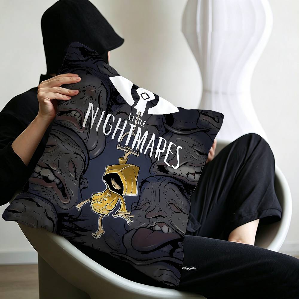 Game L-Little Nightmares Pillowcase toon Gift Cushion Cover Bedroom Home Sofa Chair Seat Decor pillow case