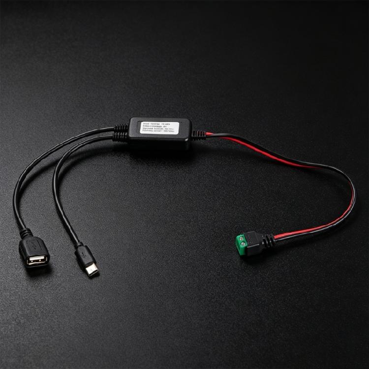12V/24V auf 5V USB Typ C Ladekabel Stromwandler Abwärtswandler Netzteil Ausgangsadapter Für Elektronisches Gerät