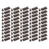 50 Sets Leather Rivets 18x9mm Antique Silver Rectangular Trapezoid Rivets with 3x7mm Iron Trumpet Foot for Craft Repair