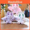 Adorable Pink Bat Bunny Plush Toy Cute Rabbit Stuffed Animal With Soft Fur