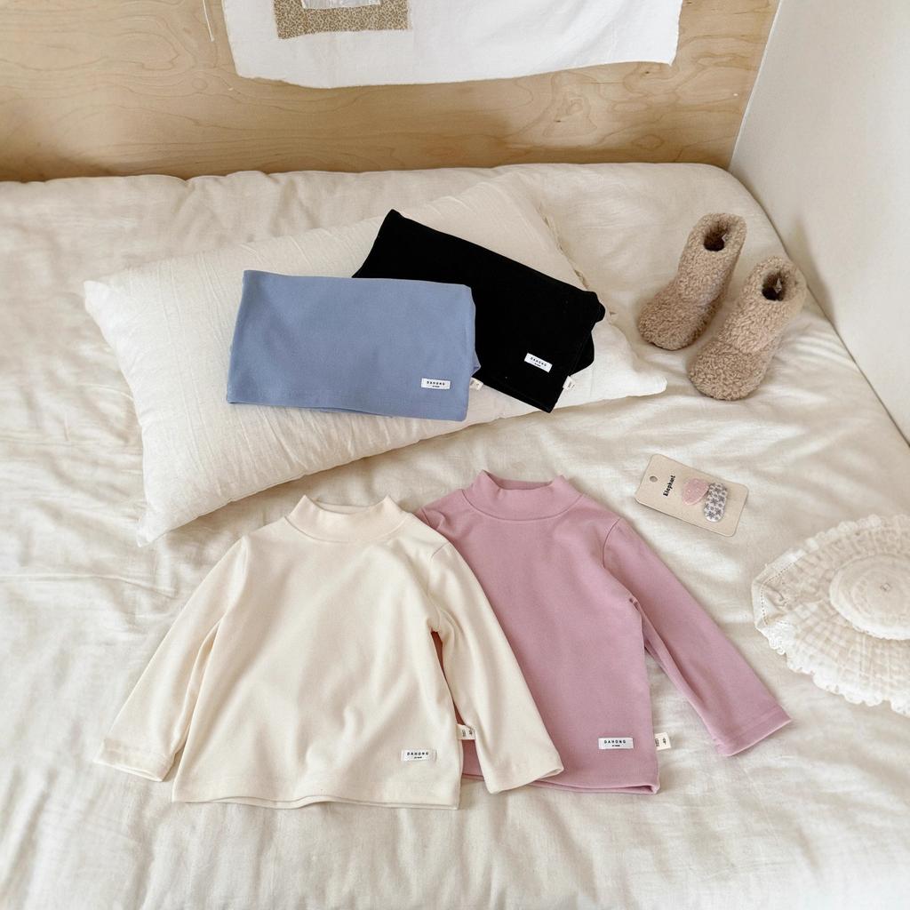 Children's clothing new autumn and winter children's clothing baby clothes boys and girls semi-turtleneck bottoming shirt