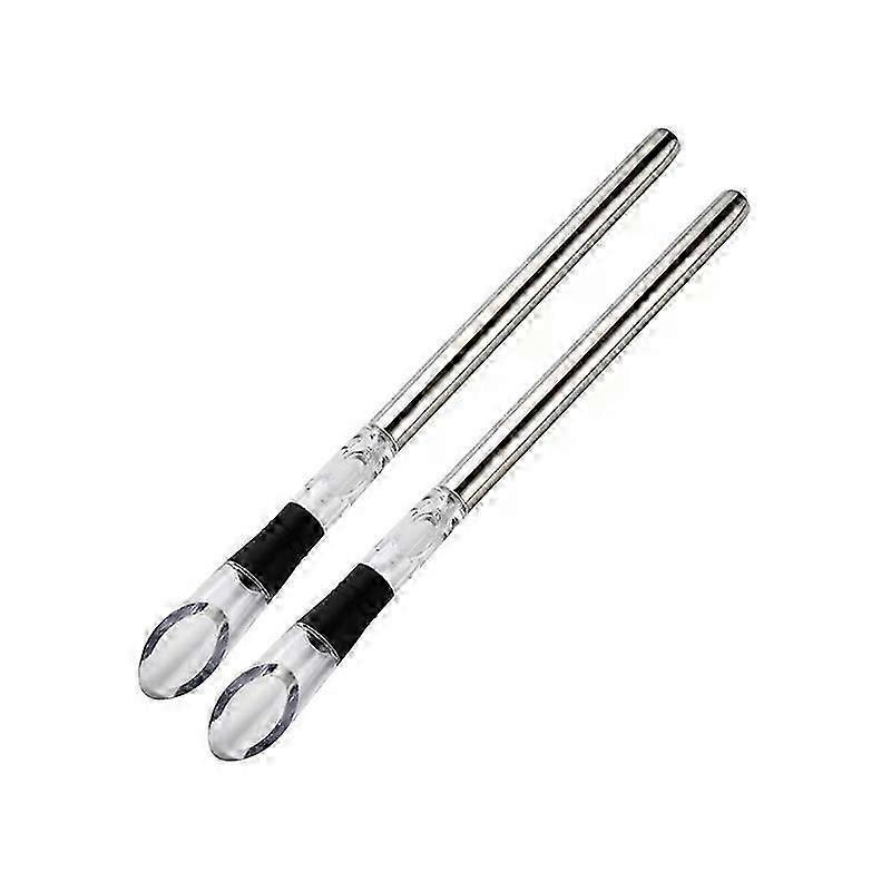 stainless steel wine chiller and decanter stick 2pcs