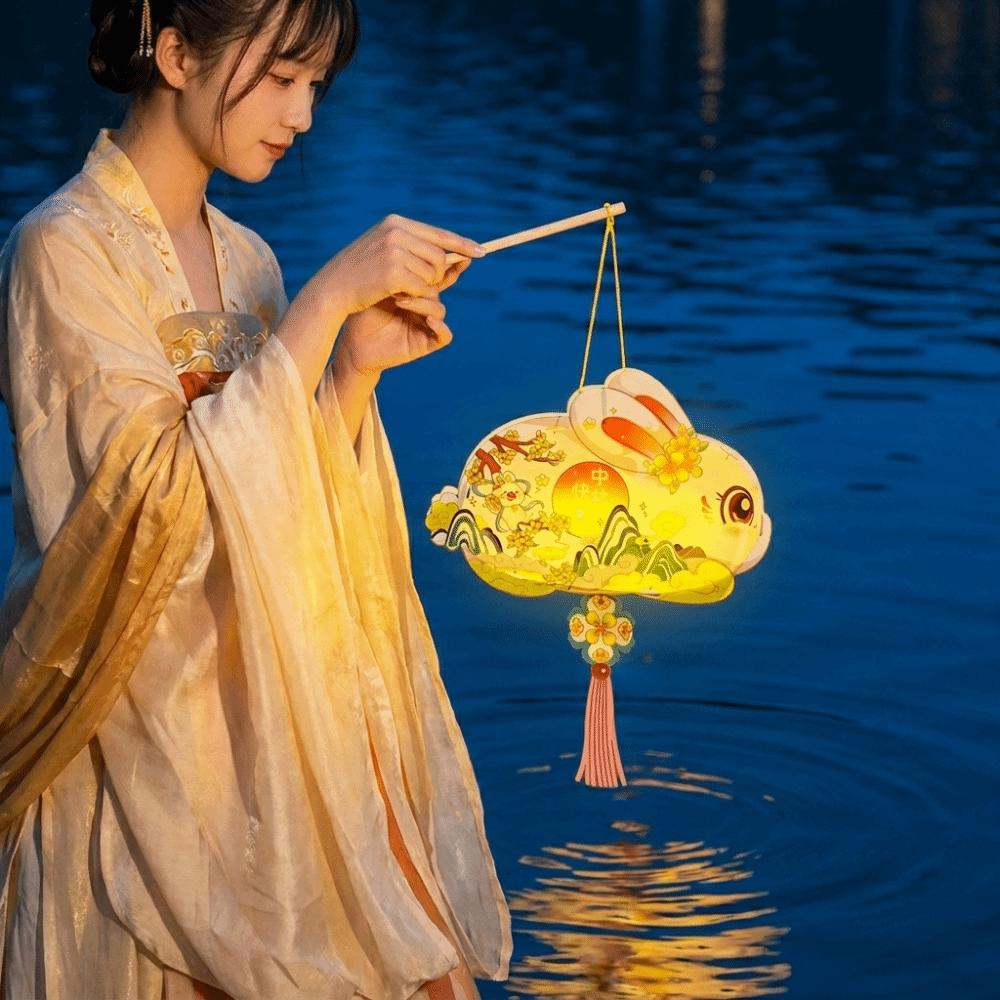 Glowing Mid-Autumn Festival Lantern Luminous Lantern DIY Material Package  Party Decoration