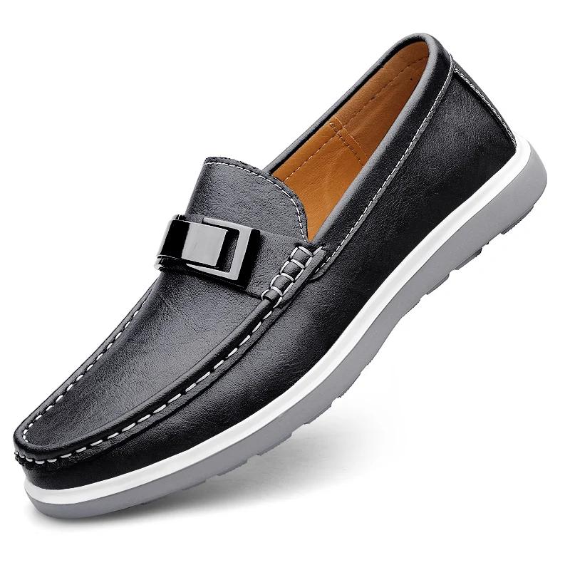 Spring New Mens Casual Shoes Comfortable Slip on Loafers Soft Bottom Designer Shoes Men Walking Business Driving Shoes Mocassins