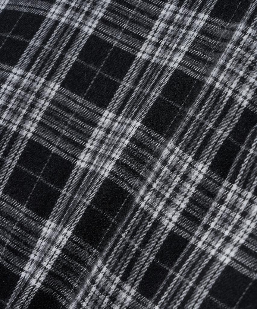 YALE Flannel Vintage Oversized Check Shirt_Black