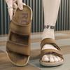 Fashion Men's Slippers Original Designer Casual Sandals Luxury Genuine Leather Slippers Outdoor Beach Slippers for Men Summer Flip Flops