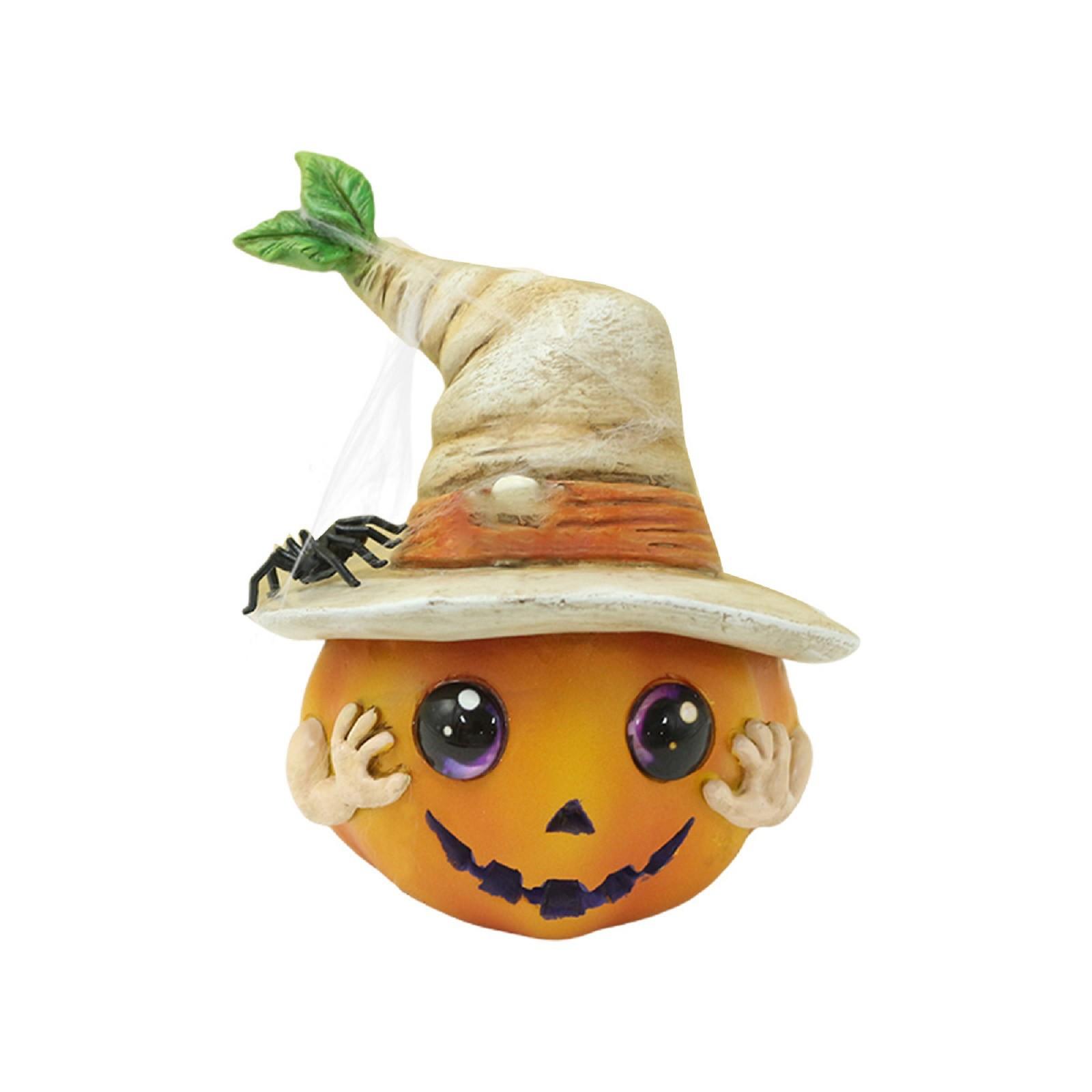 

Halloween New Hat Pumpkin Resin Ornament One Size