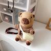 Capybara Bag Plush Cartoon Wear Clothes Skew Bag Girl Children Holiday Gift Doll